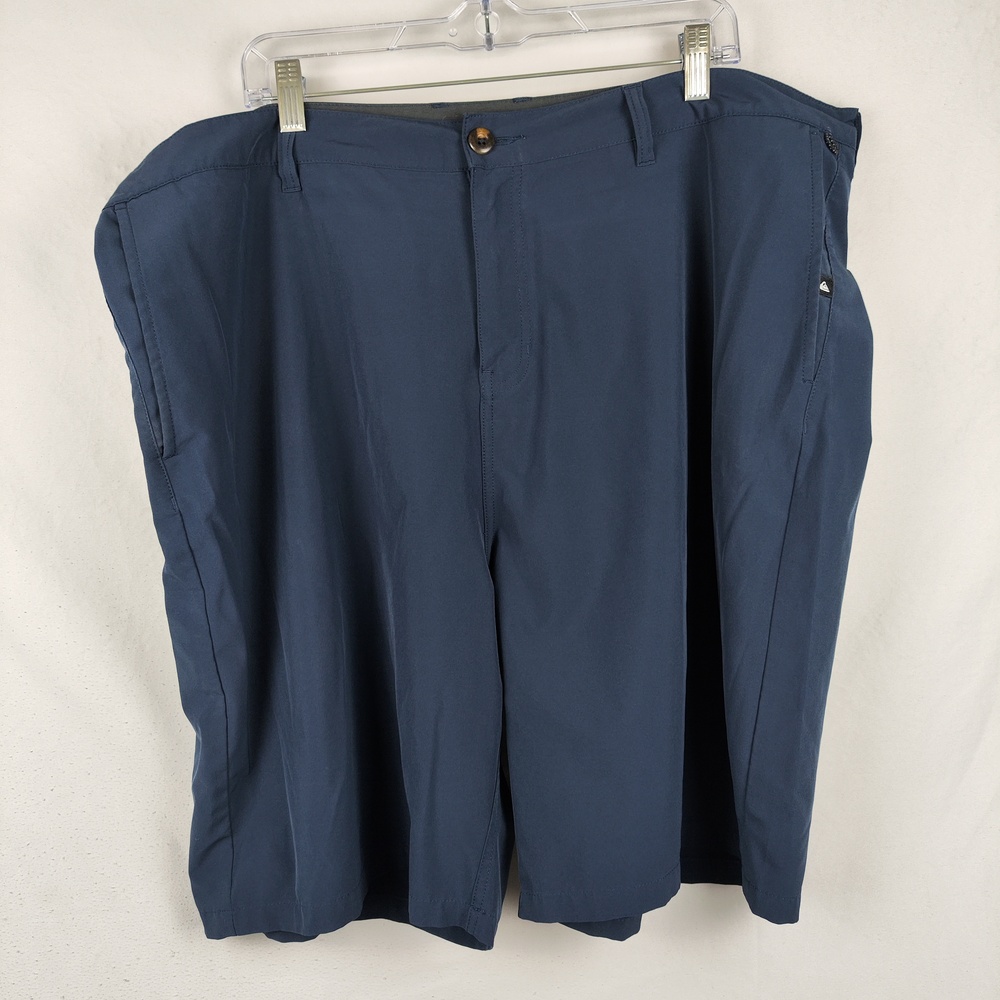 Quiksilver Amphibian Shorts Mens 44 Blue Microfiber Chino Quick Dry Casual